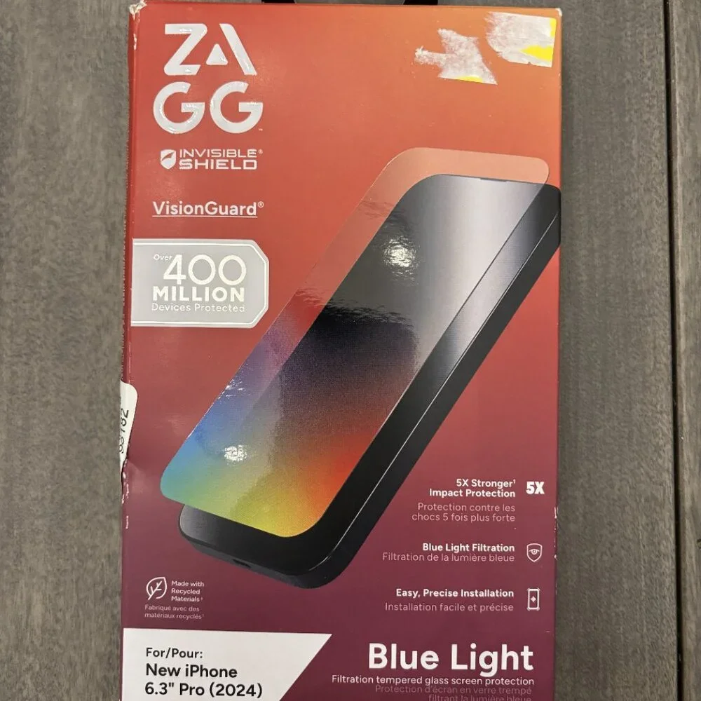 ZAGG Screen Protector for iphone 16 Pro New in Box